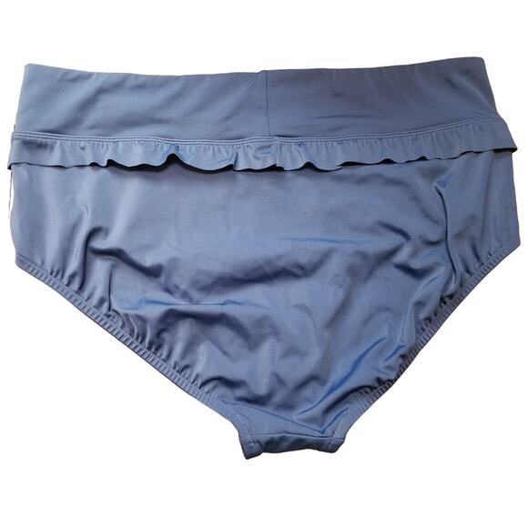 Unbranded-Women's Swimsuit Bottom Navy Color See Measurements Sani Seal In Place - Picture 2 of 3